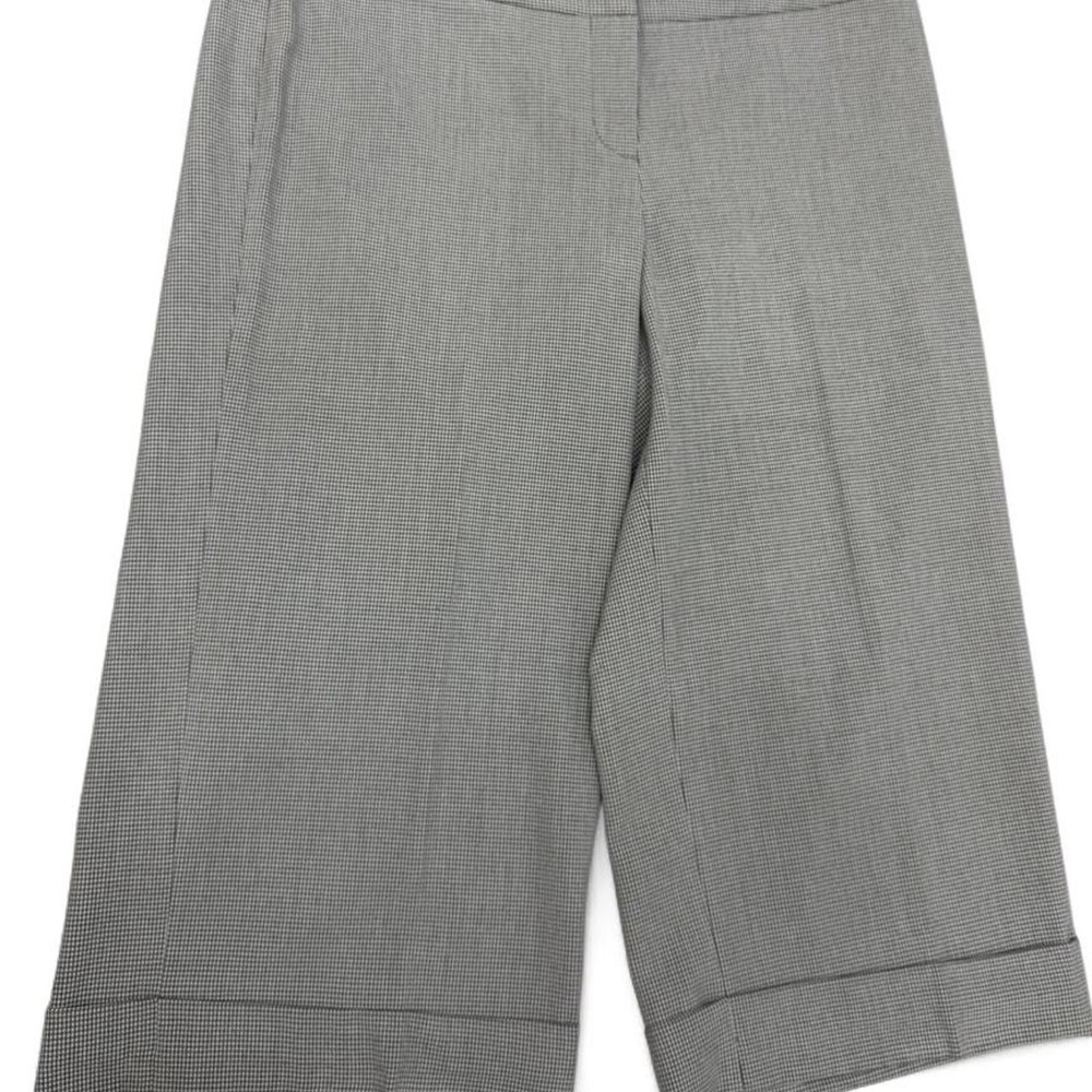 NWT Vintage Y2k Axcess Liz Claiborne Grey Houndstooth Lace Waist Cropped Pants